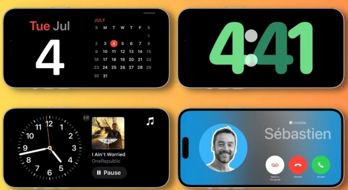 梧州苹果手机维修分享iOS17横屏充电待机显示有什么好处 